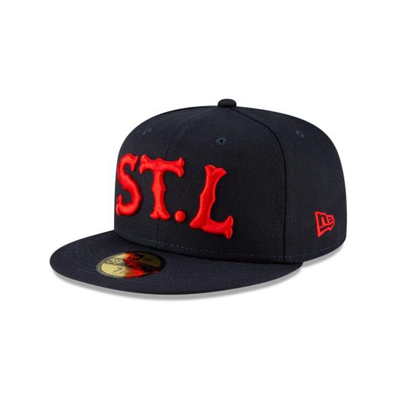 MLB St. Louis Cardinals Ligature 59Fifty Fitted (OCK3599) - Red New Era Caps